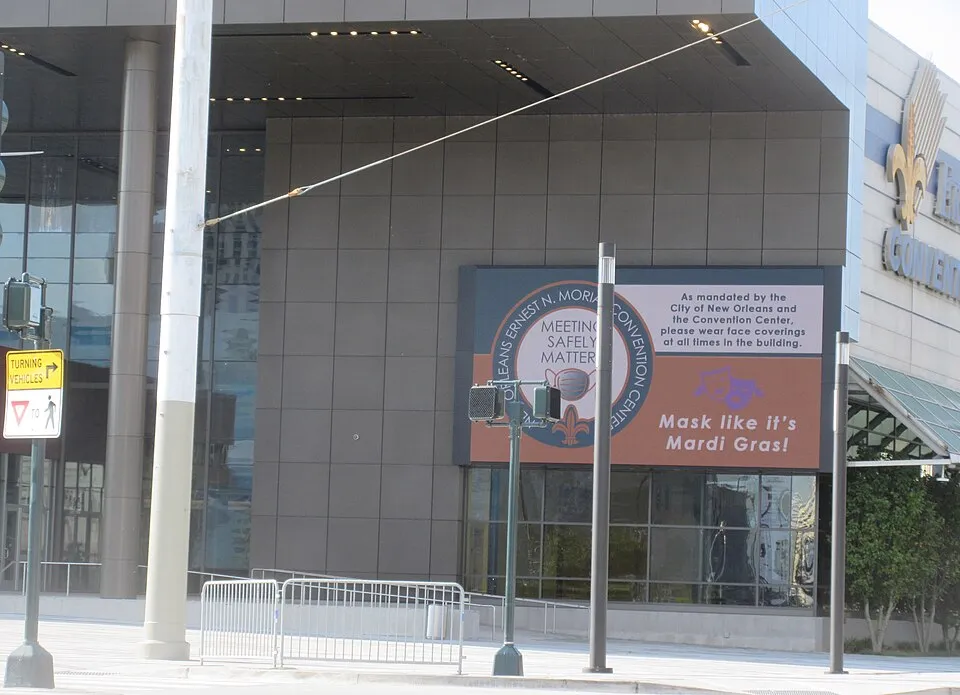 Context photograph: New Orleans Convention Center August 2021 - 02; events context, not an identified product or supplier on this page.