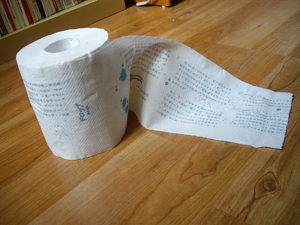 Context photograph: Drop - Toilet paper shôsetsu - 4135750176; paper context, not an identified product or supplier on this page.