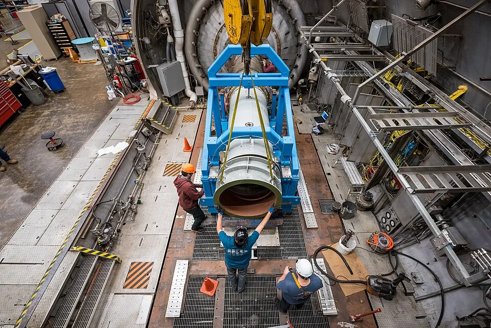 Context photograph: American Society of Mechanical Engineers ASME Nozzle Test at Propulsion Systems Laboratory PSL Documentation Photos from Time-lapse (GRC-2021-C-05467); science context, not an identified product or supplier on this page.