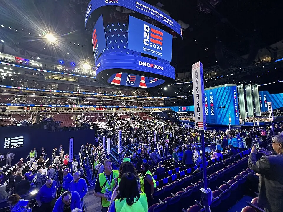 Context photograph: 2024 Democratic National Convention - United Center Interior; events context, not an identified product or supplier on this page.
