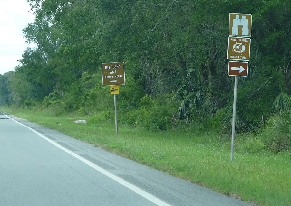Context photograph: Signage for Hickory Mound Impoundment; signage context, not an identified product or supplier on this page.