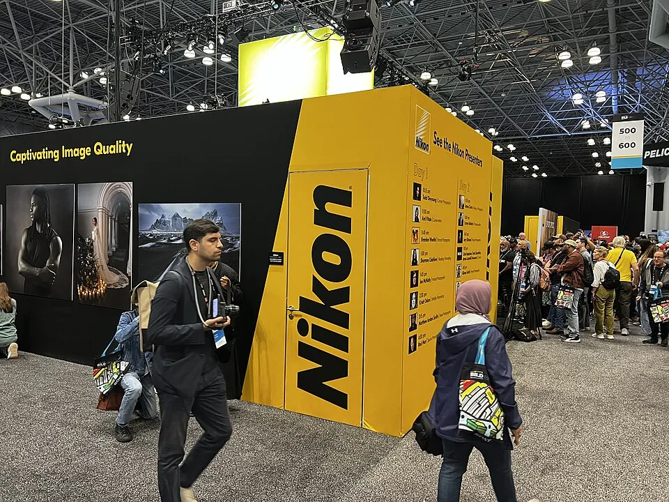 Context photograph: Nikon Booth at the 2025 Bild Expo Presented by B&H Photo; events context, not an identified product or supplier on this page.