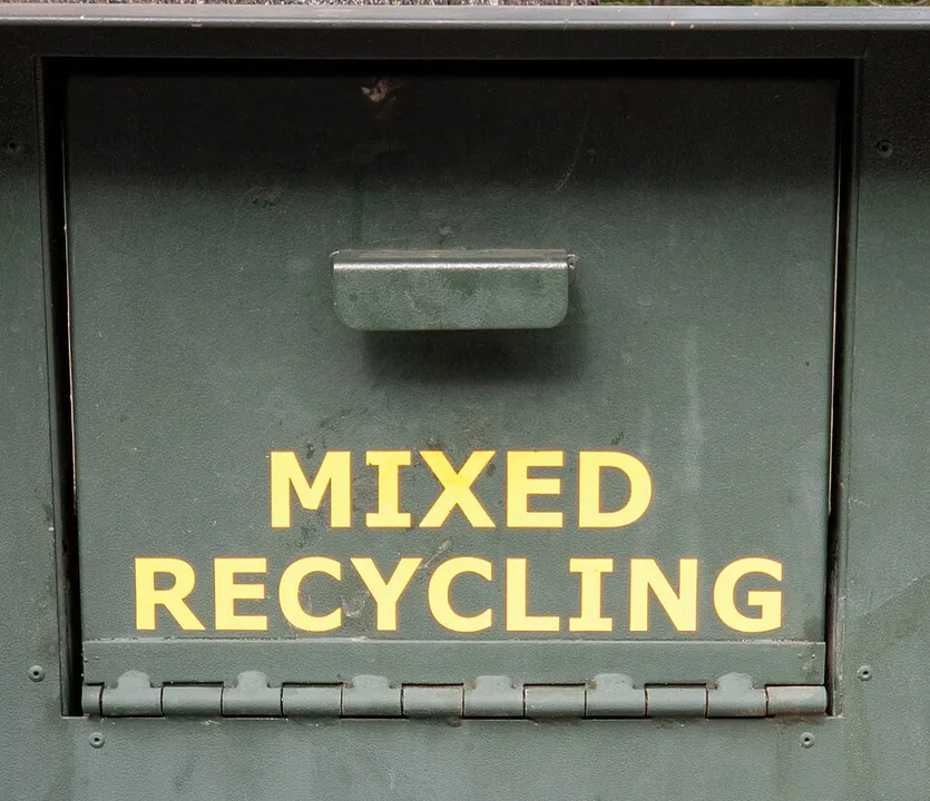 Context photograph: Bear proof recycling bin; operations context, not an identified product or supplier on this page.