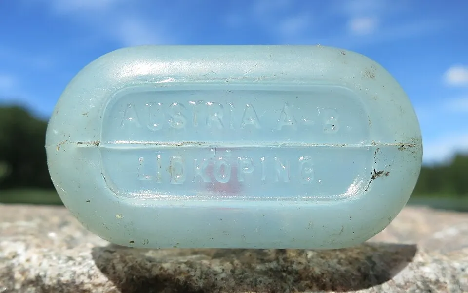 Context photograph: 1960 to 1963 plastic dispenser bottle for Black Arrow KI UPP lock oil by Austria AB Lidkoeping Sweden view 3; polymer context, not an identified product or supplier on this page.