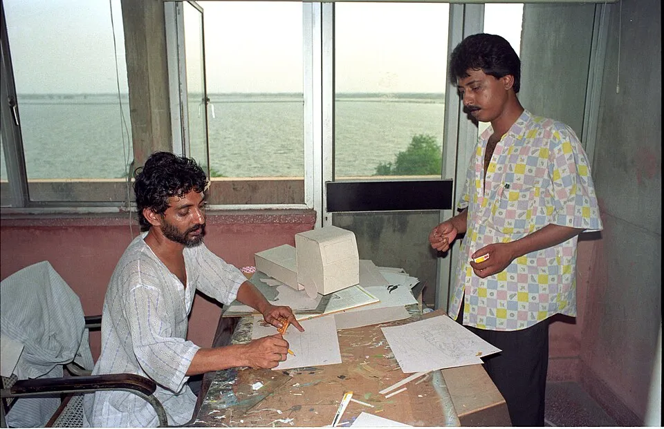 Context photograph: Signage in Making - Dinosaurs Alive Exhibition - NCSM - Calcutta 1995 435; signage context, not an identified product or supplier on this page.